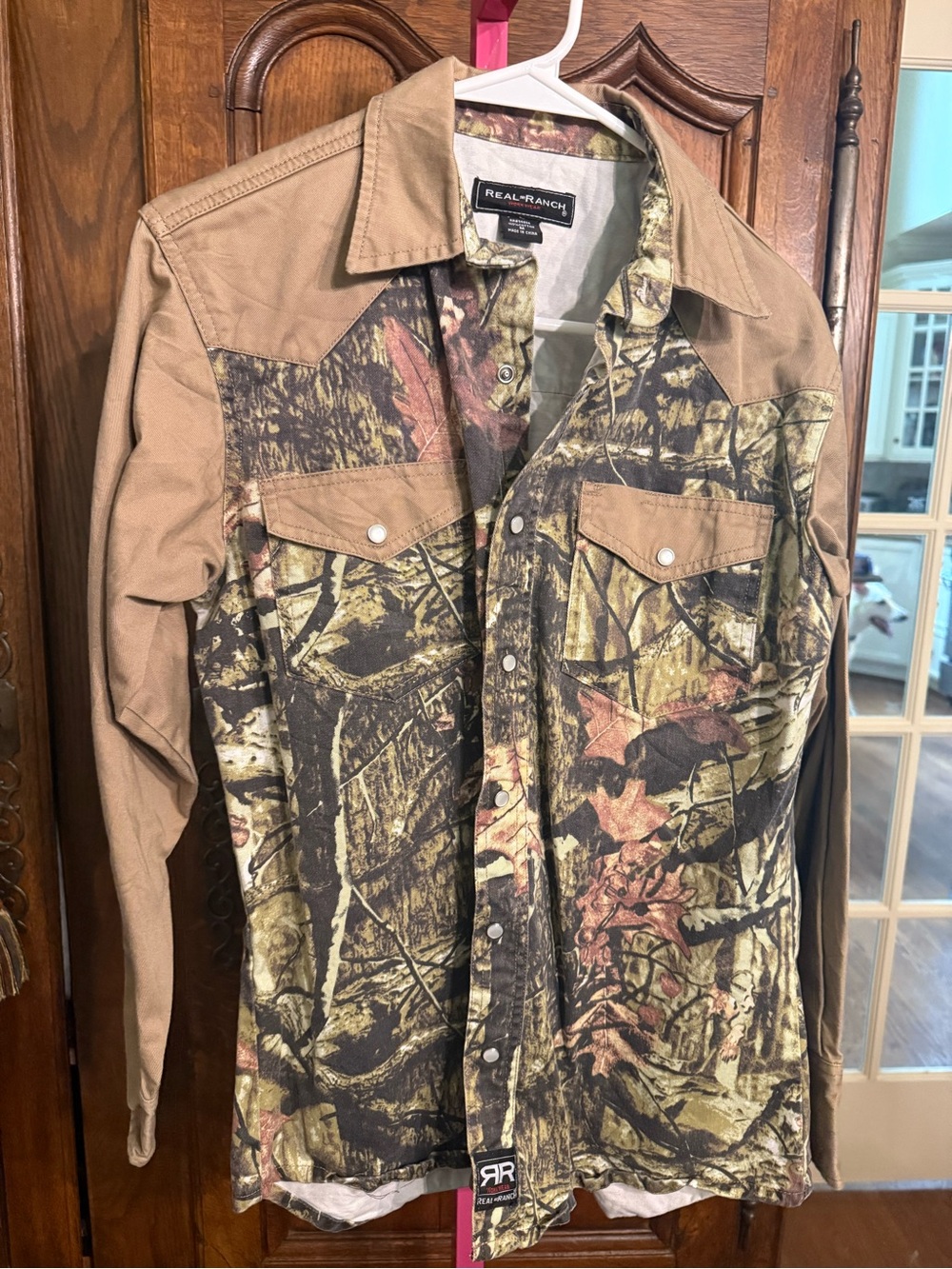 Men’s Camo Jacket – Tan & Green